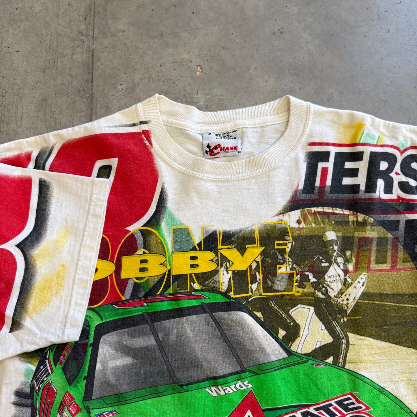 Vintage Nascar Bobby Labonte 1999 AOP Shirt Size Medium