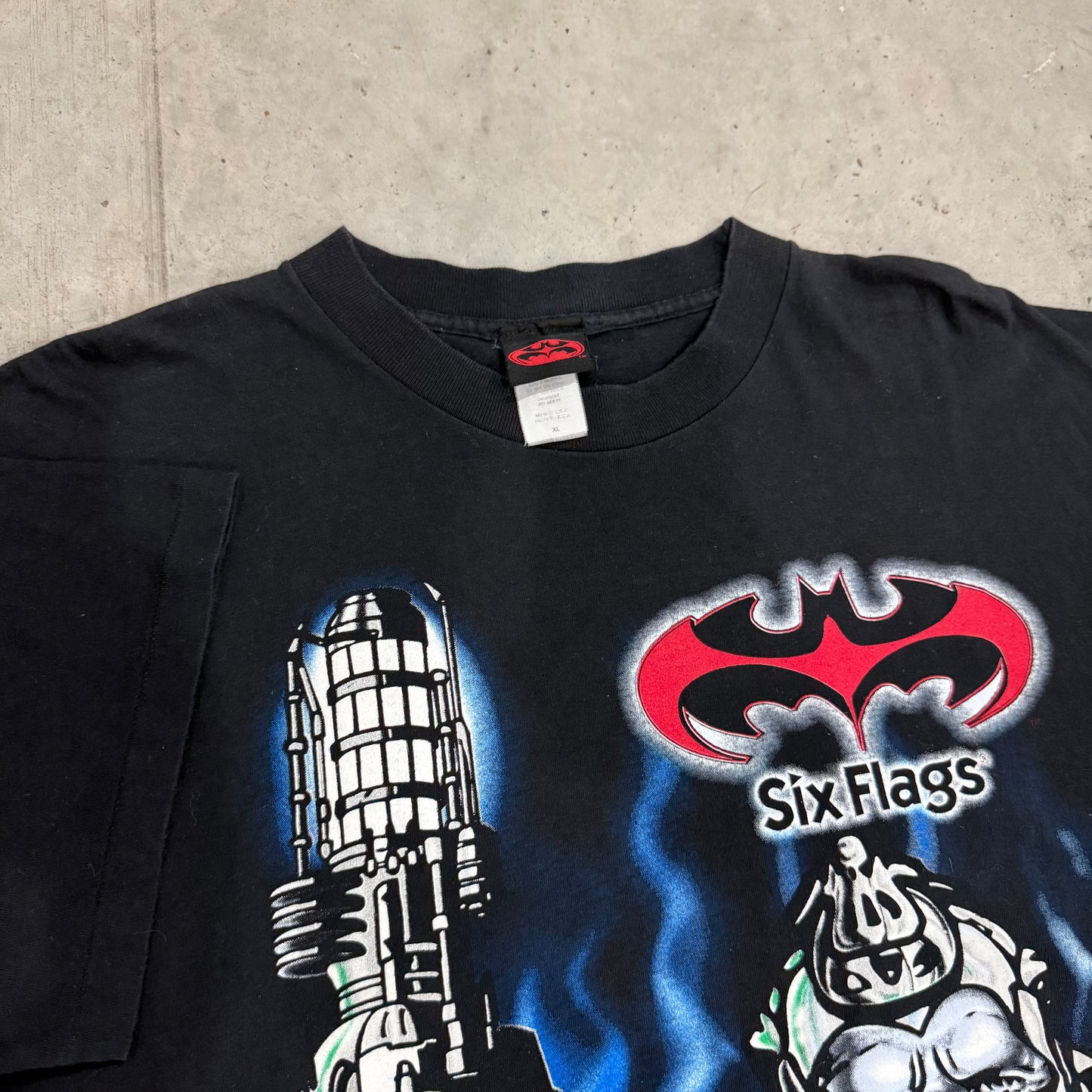 Vintage Mr. Freeze Six Flags 1997 Shirt Size XL