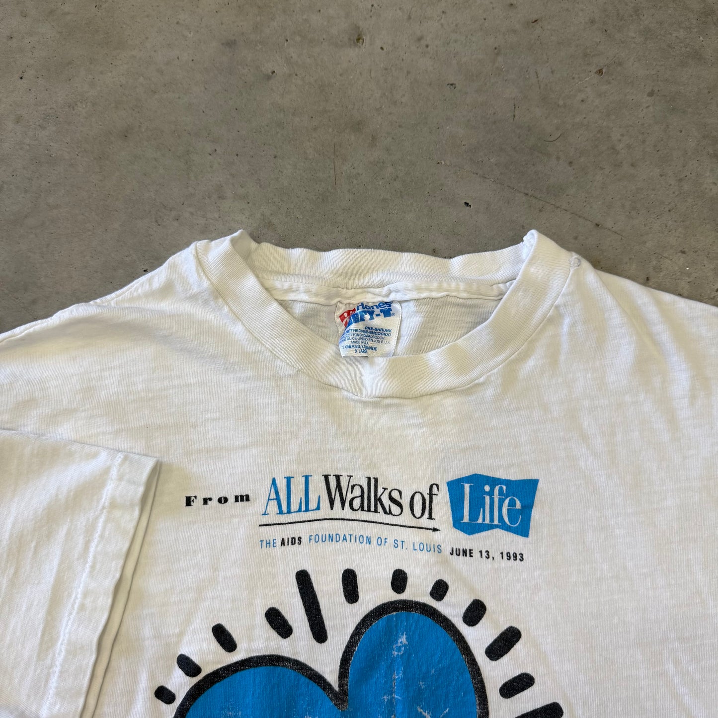 Vintage Keith Haring 1993 Art Shirt Size XL