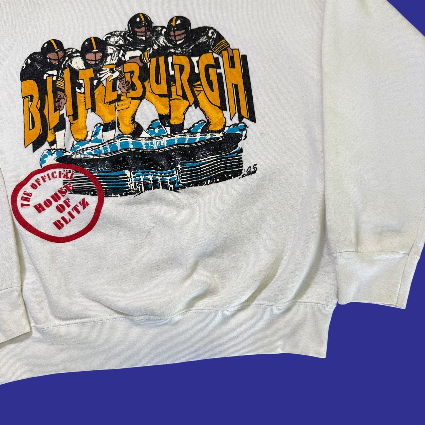 Vintage Pittsburgh Steelers “Blitzburgh” Crewneck Size L
