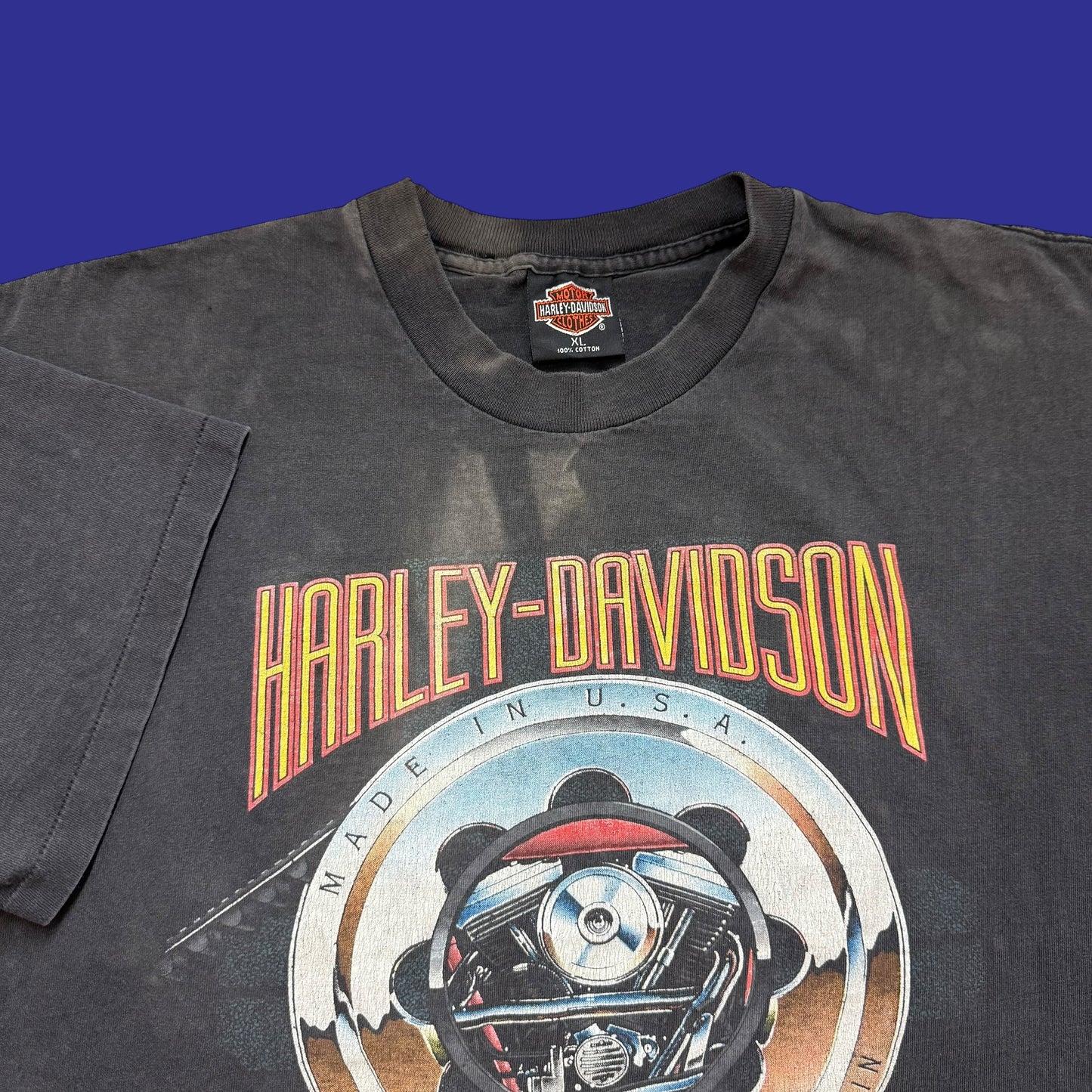 Vintage Harley Davidson “Heart Of Steel” Shirt Size XL