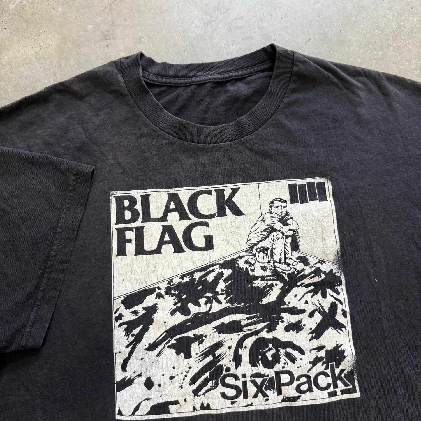 Vintage Black Flag “Six Pack” Shirt Size XL