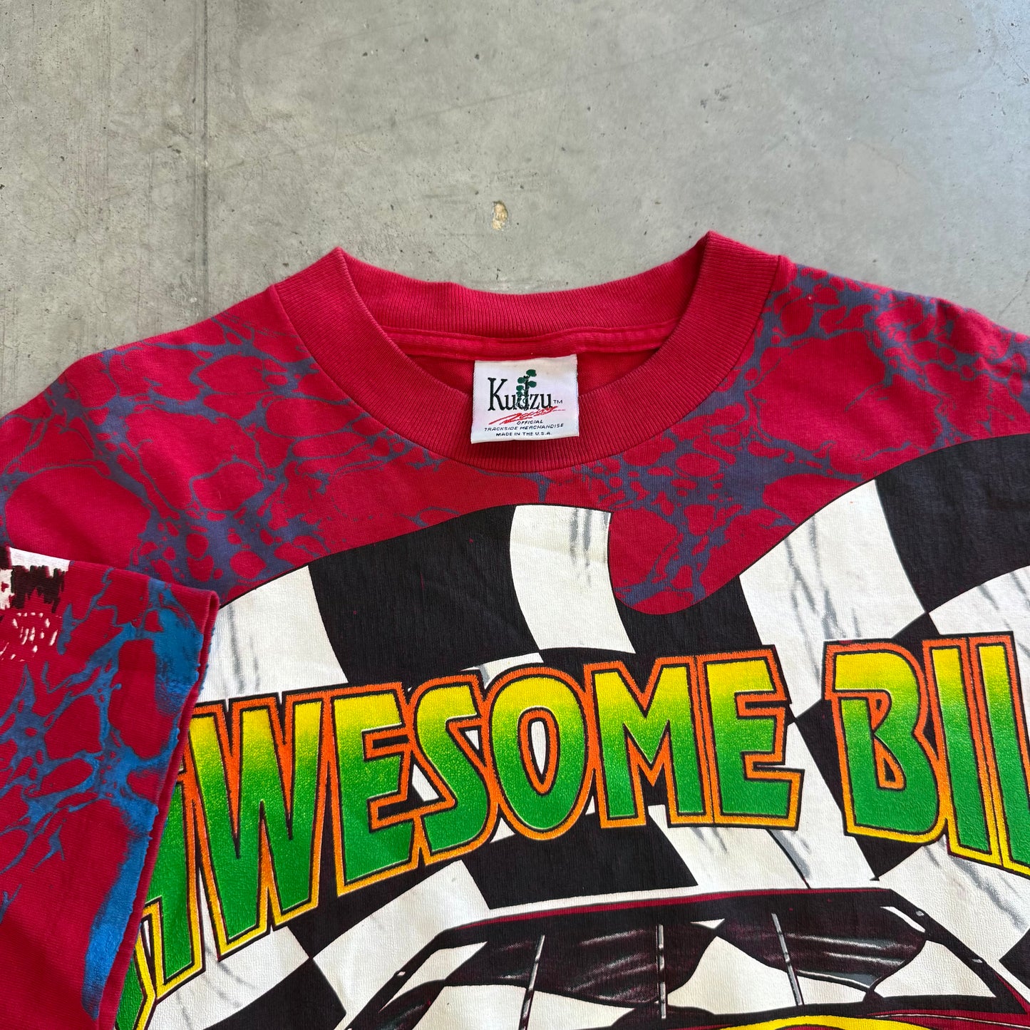 Vintage Bill Elliott McDondals Racing AOP Shirt Size Large