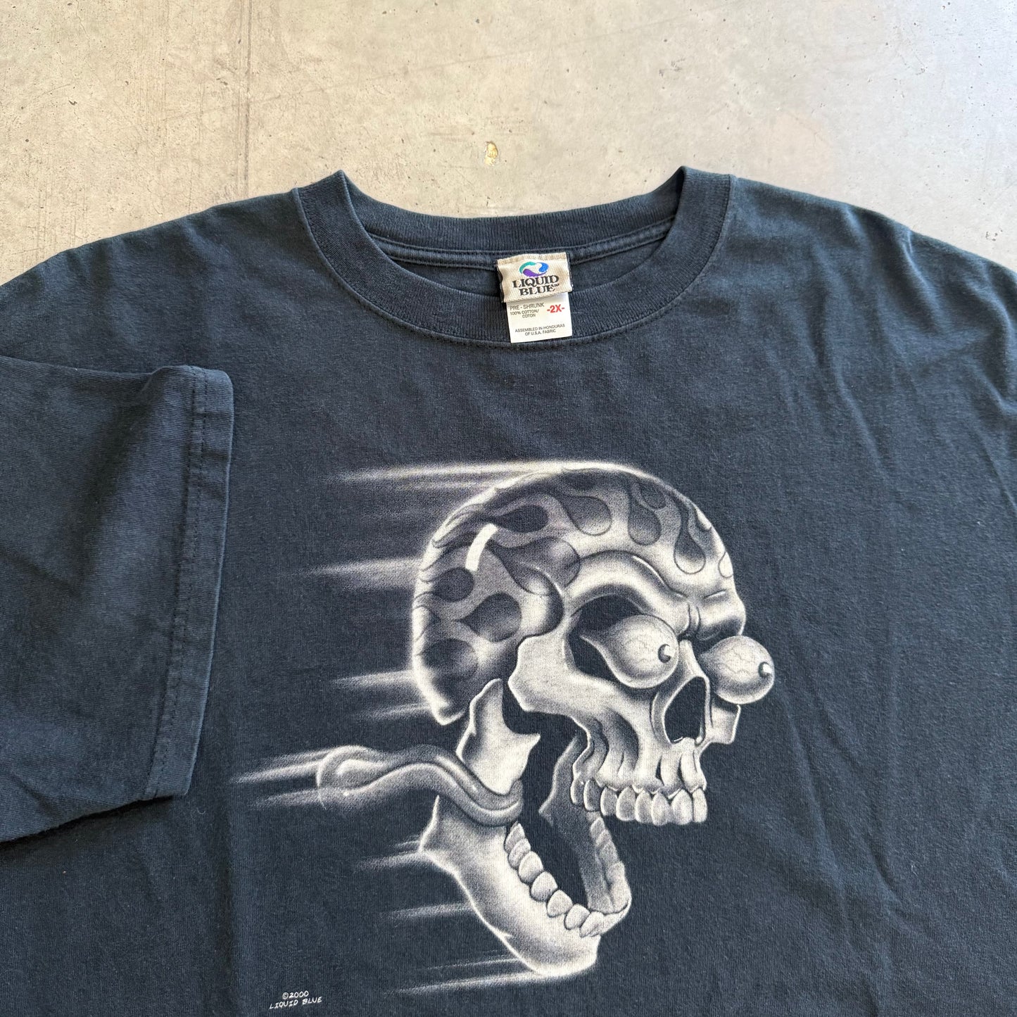 Vintage Big Face Skull Shirt Size XXL