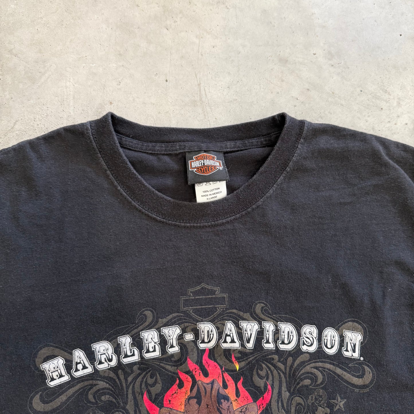 Harley Davidson Flame Long Sleeve Shirt Size XL