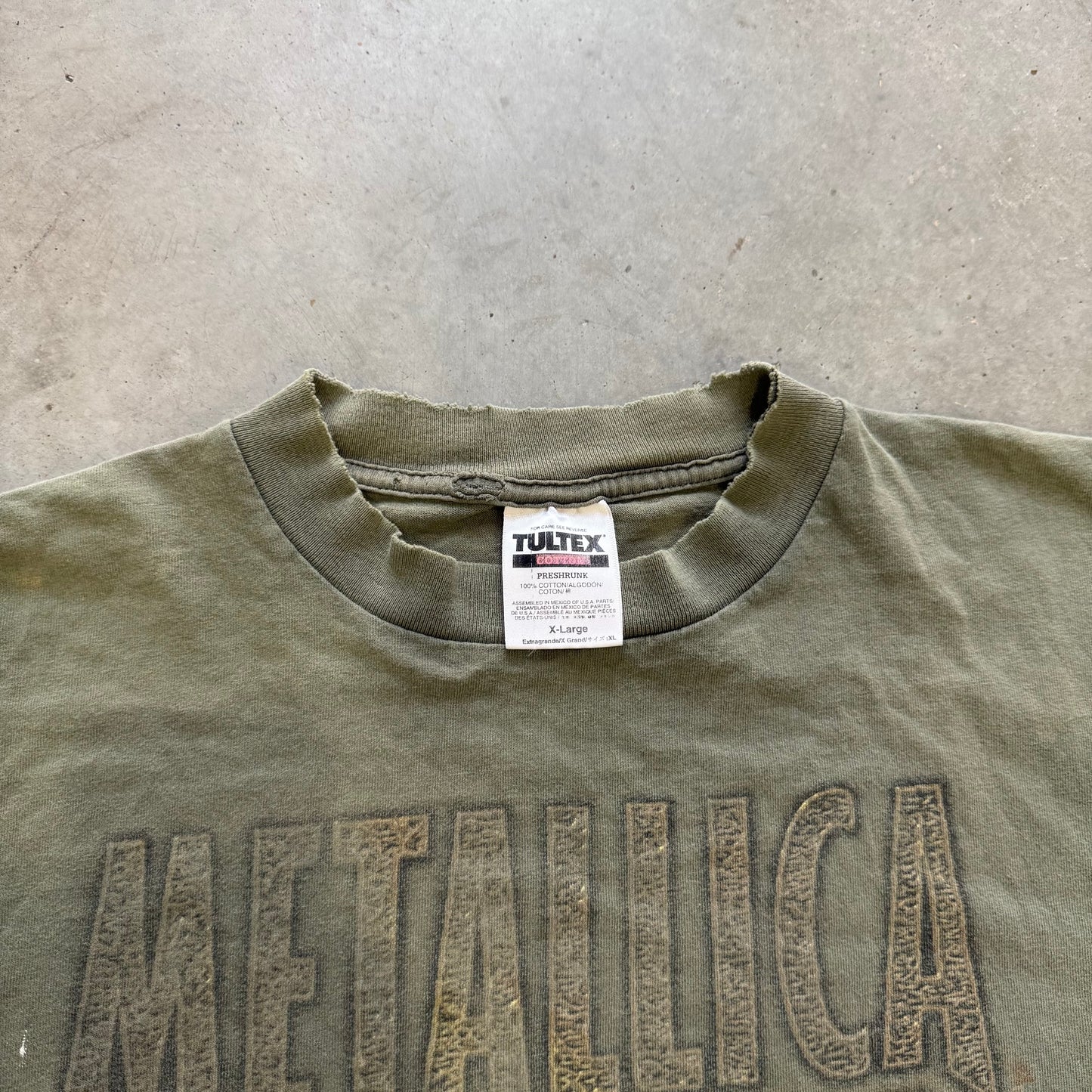 Vintage Metallica 1996 Tour Shirt Size XL