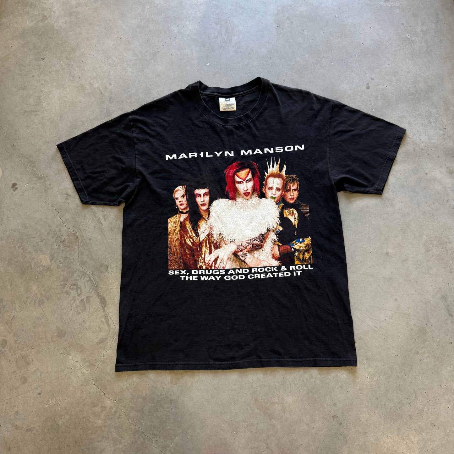 Vintage Marilyn Manson “Rock Is Dead” 1999 Tour Shirt Size XL