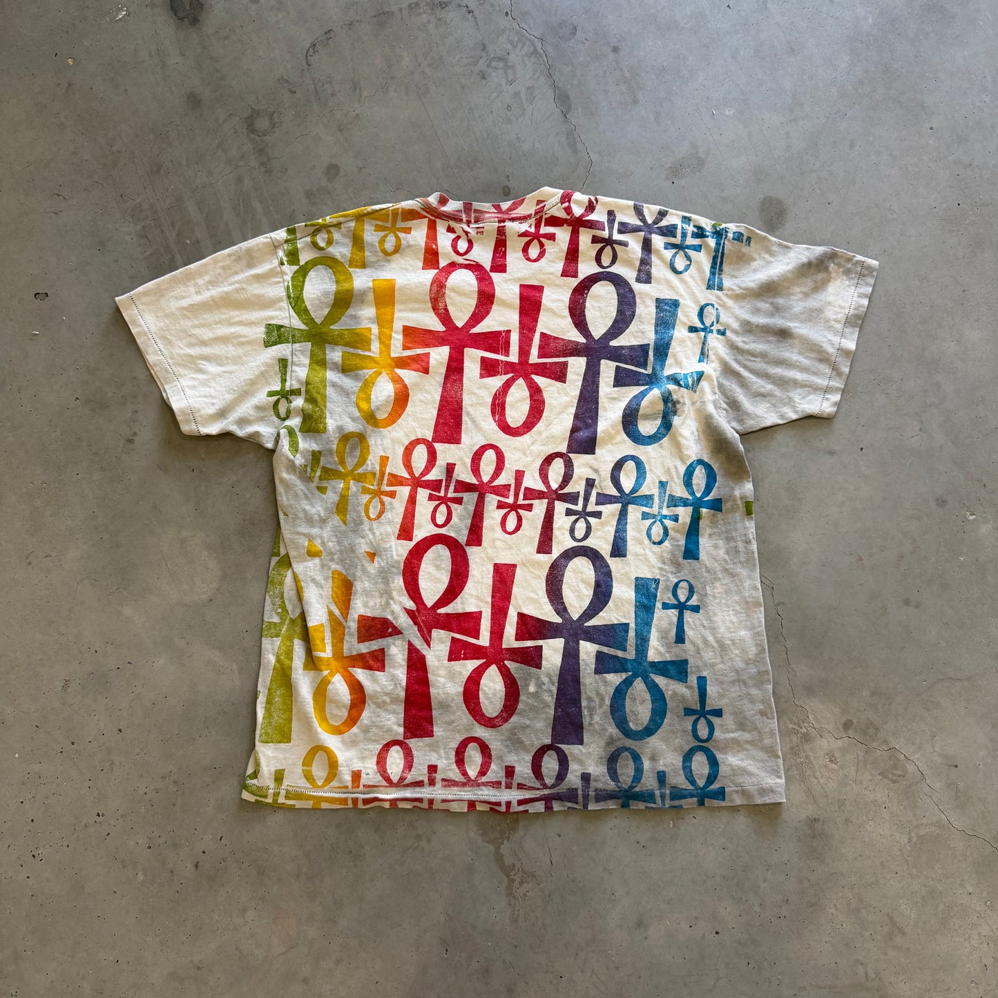 Vintage 80s/90s Mosquitohead Style Ankh AOP Size XL