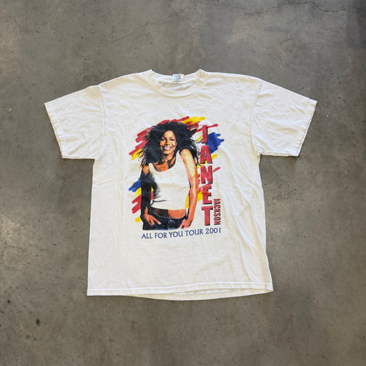 Vintage Janet Jackson “All For You” Tour 2001 Shirt Size L
