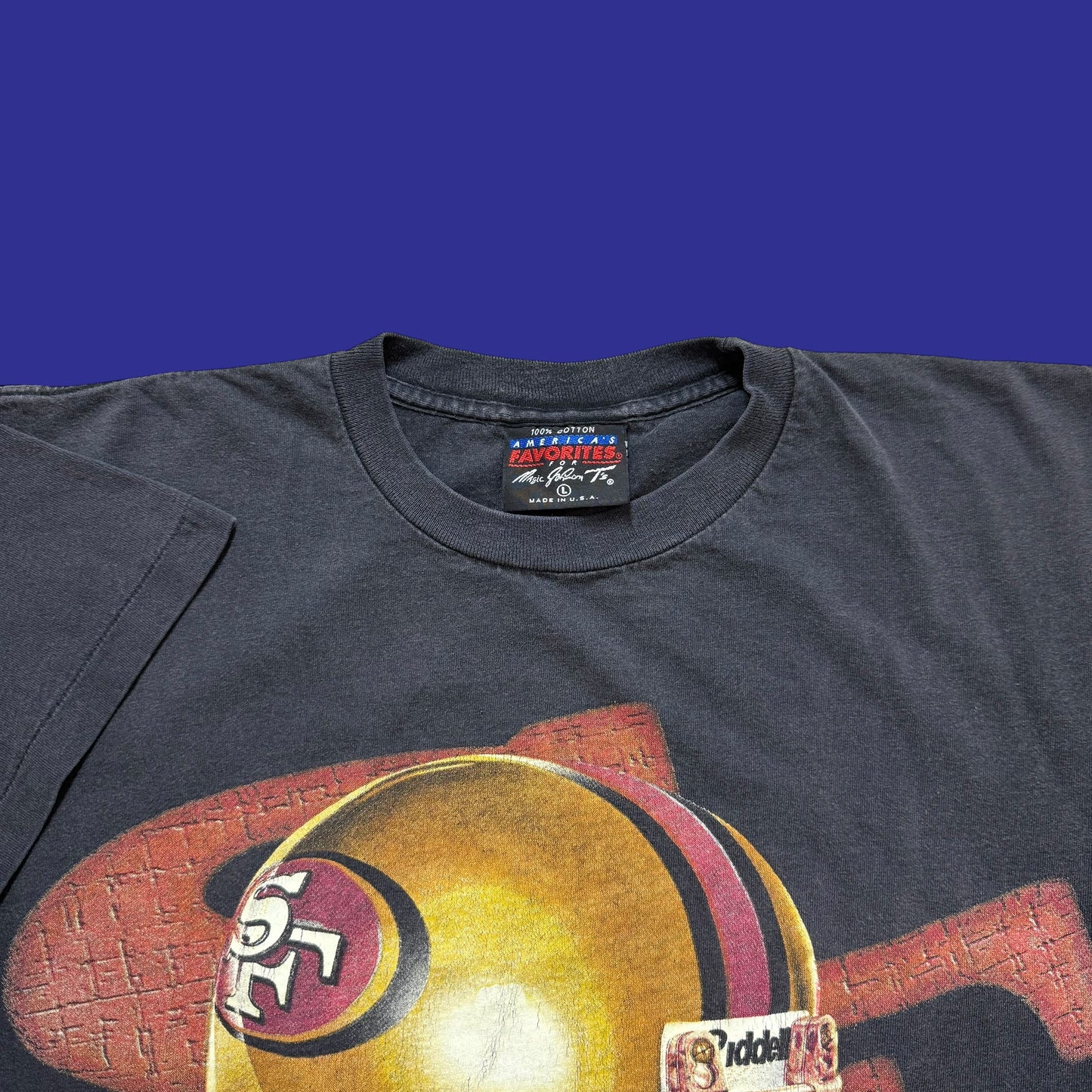 Vintage 49ers Big Helmet Shirt Size L