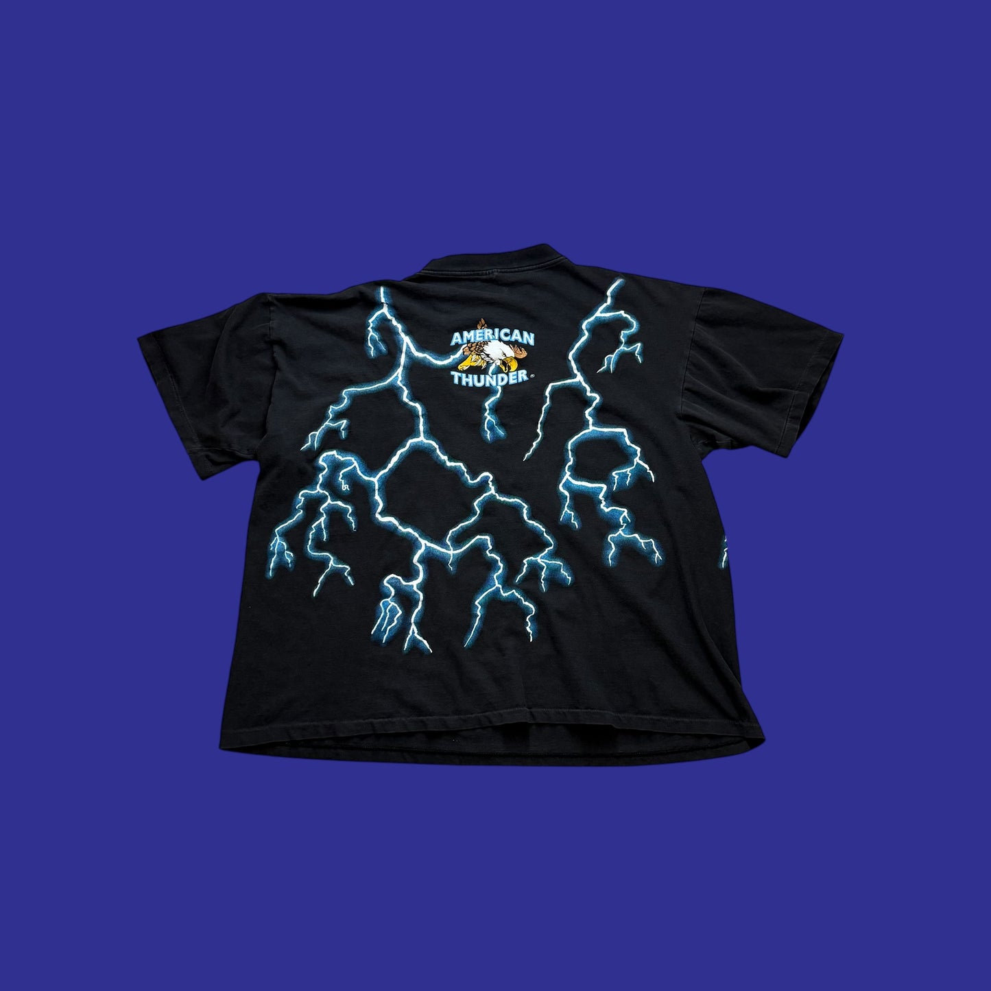 Vintage American Thunder Bull Skull Shirt Size XXL