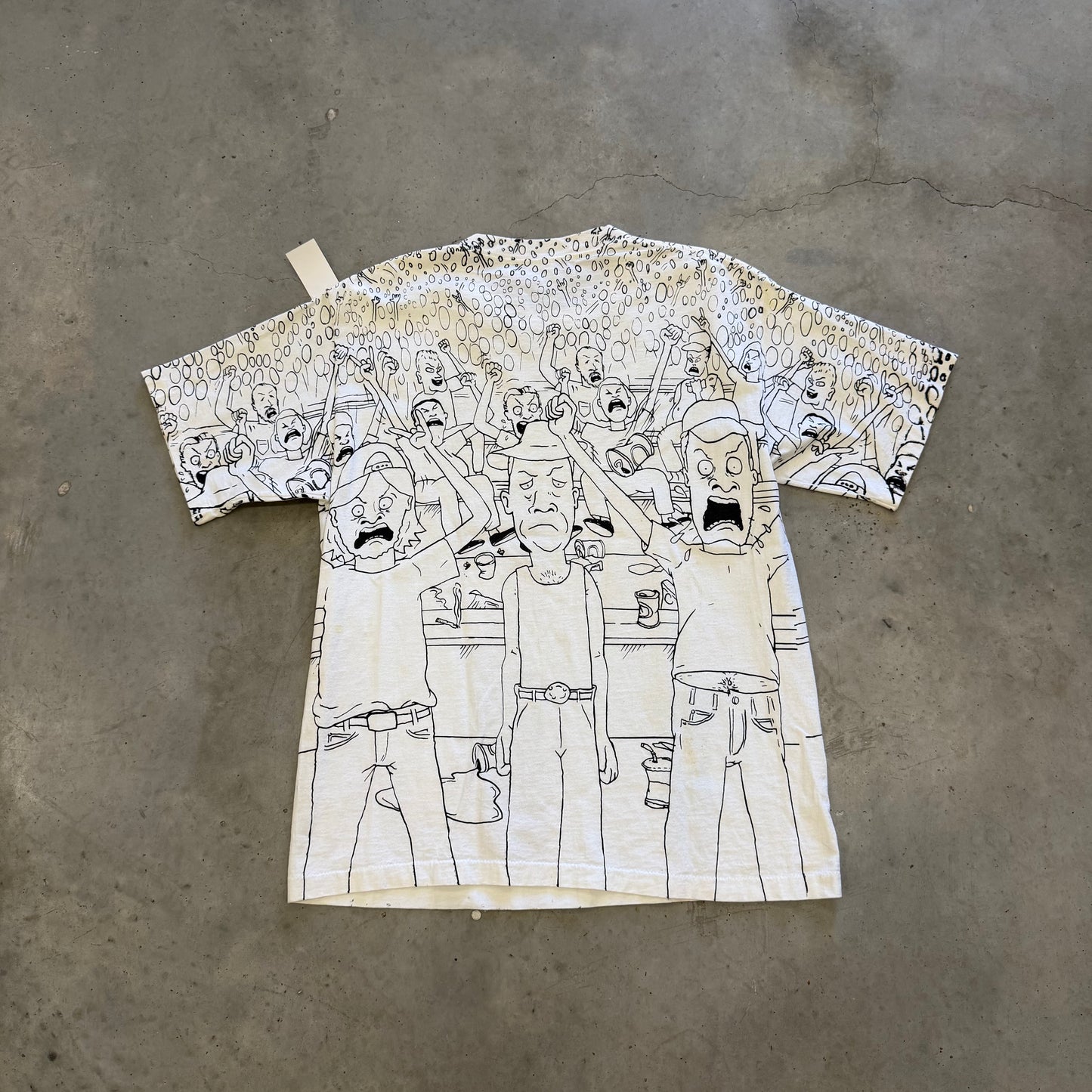 Vintage Beavis & Butthead 1993 AOP Shirt Size XL