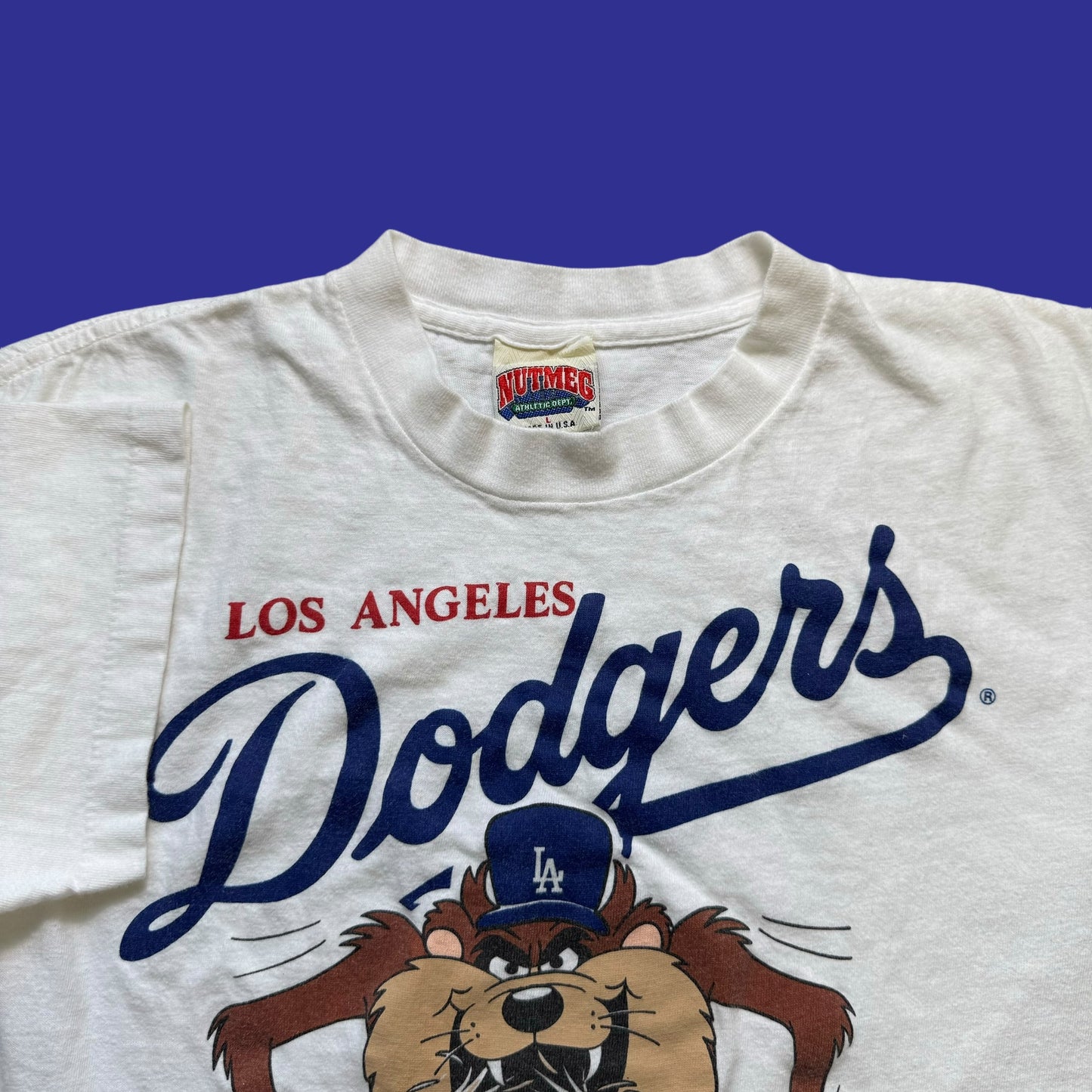 Vintage Taz LA Dodgers 1990 Shirt Size L