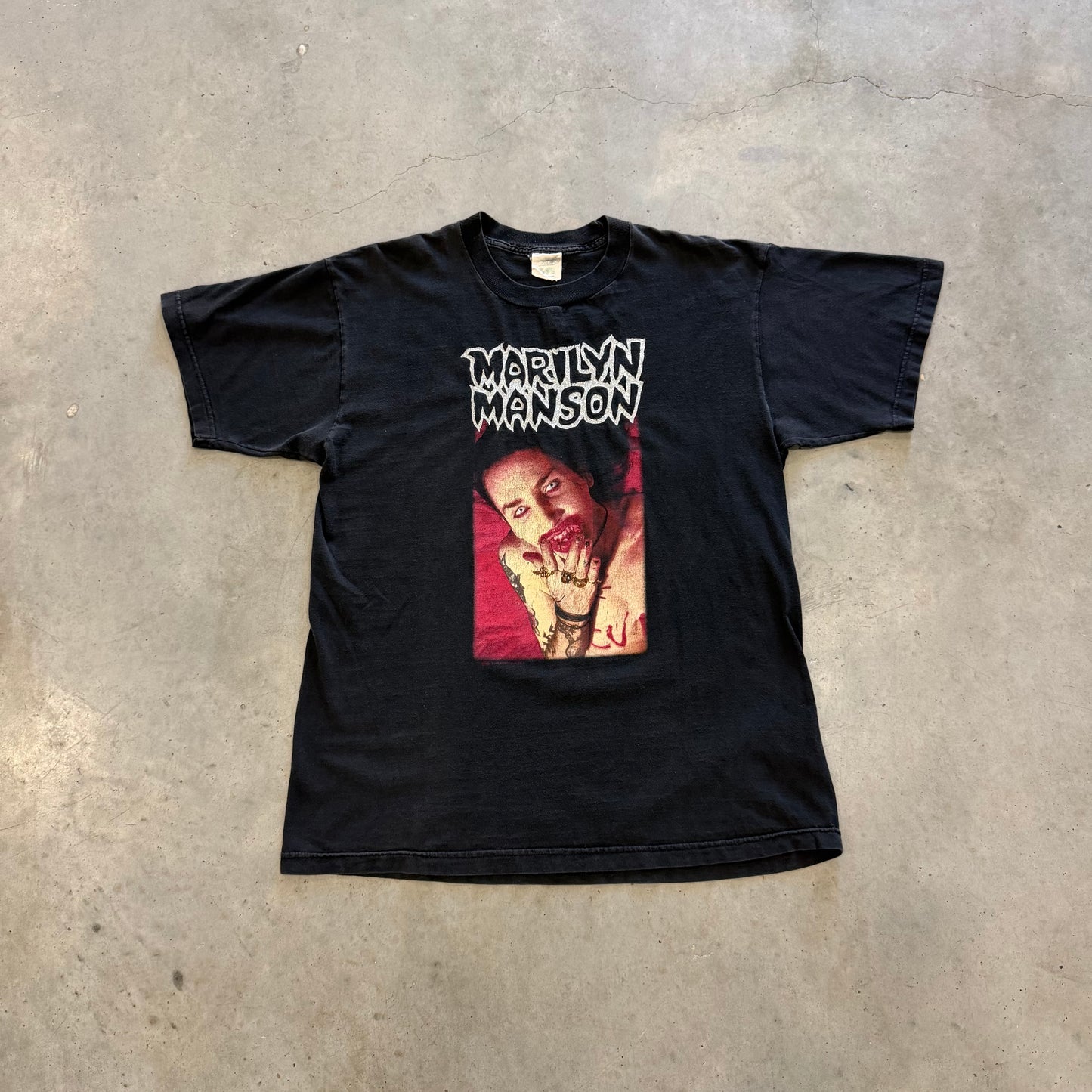 Vintage Marilyn Manson “God Of F**k” 1994 Shirt Size XL