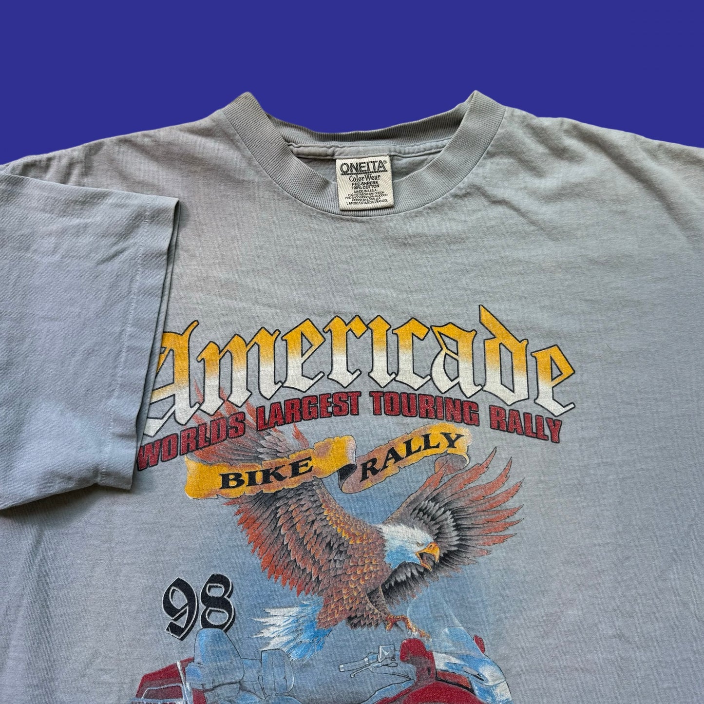 Vintage Bike Rally 1998 Shirt Size L