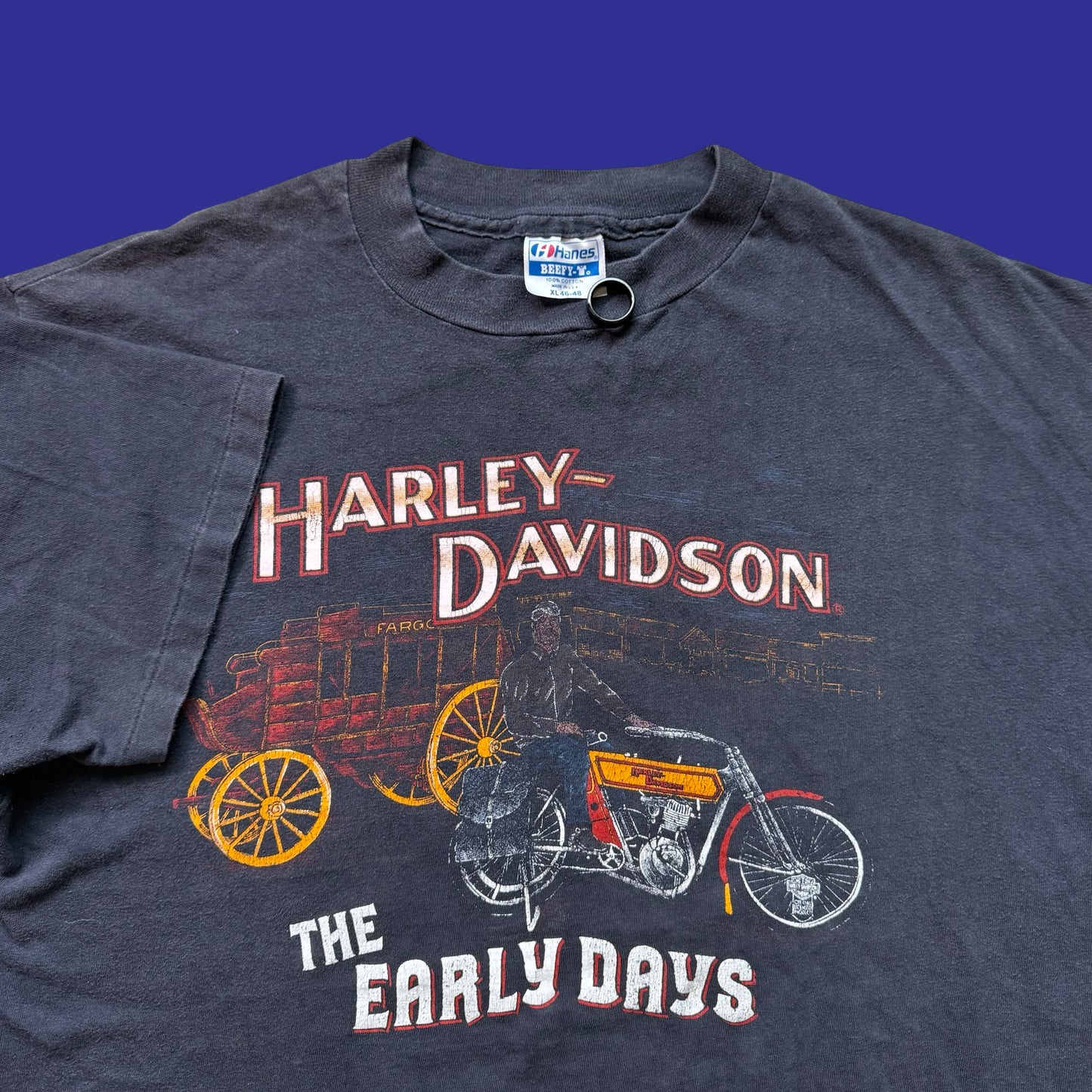 Vintage Harley Davidson The Early Days 80s Shirt Size XL