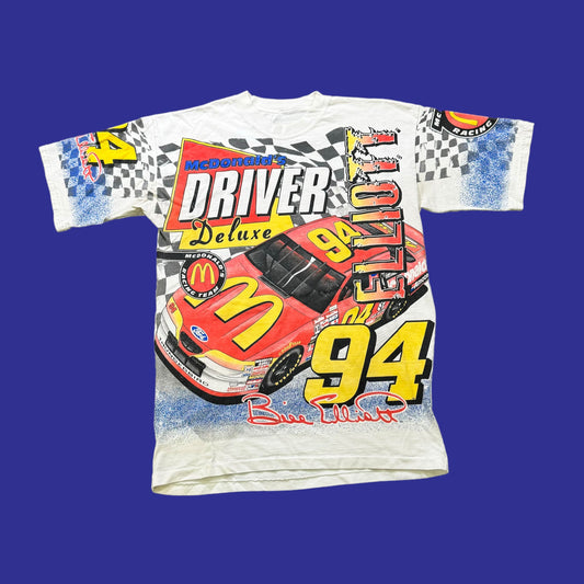 Vintage Bill Elliott Nascar AOP (All over print) Shirt