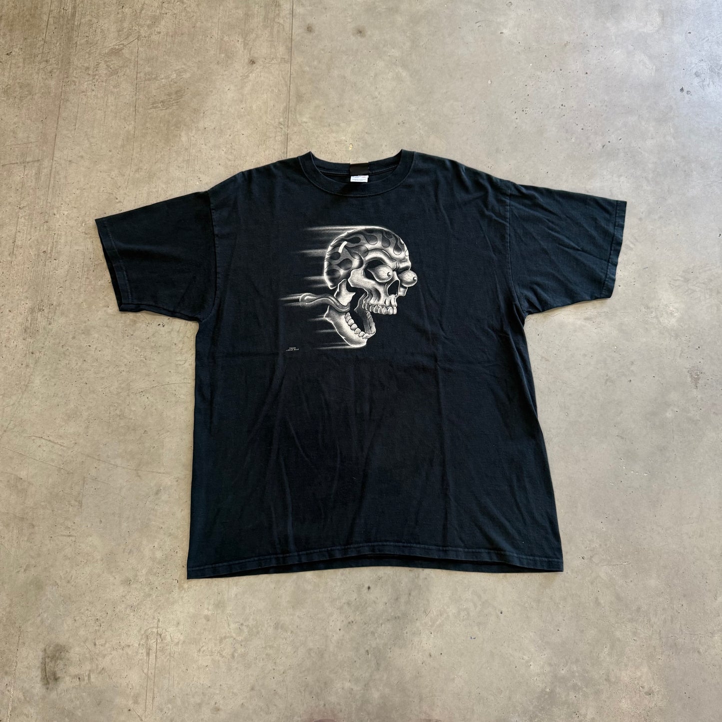 Vintage Big Face Skull Shirt Size XXL