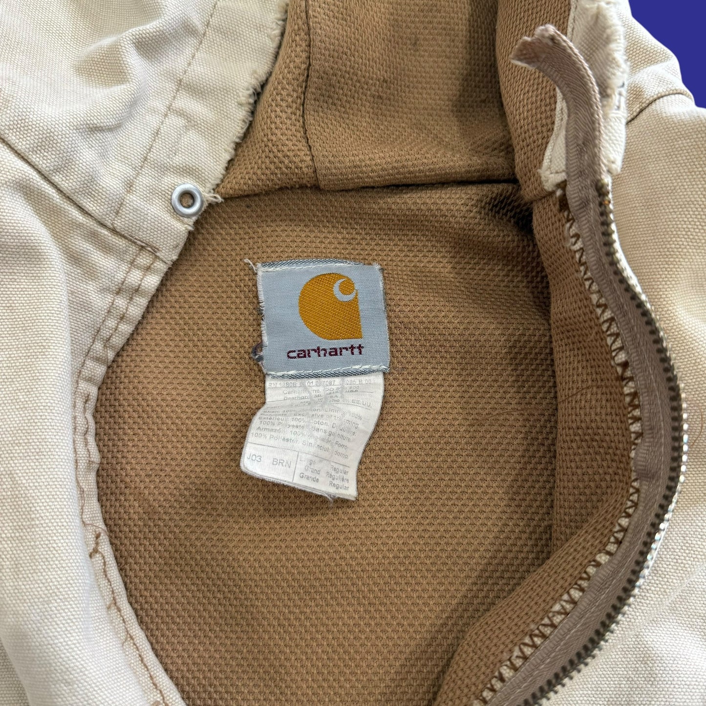 Vintage Carhartt Jacket Tan Size L