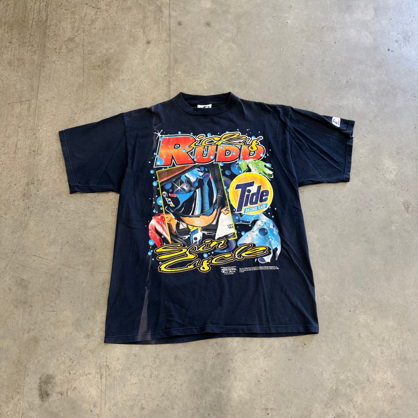 Vintage Nascar Ricky Rudd “Tide Spin Cycle” Shirt Size XL