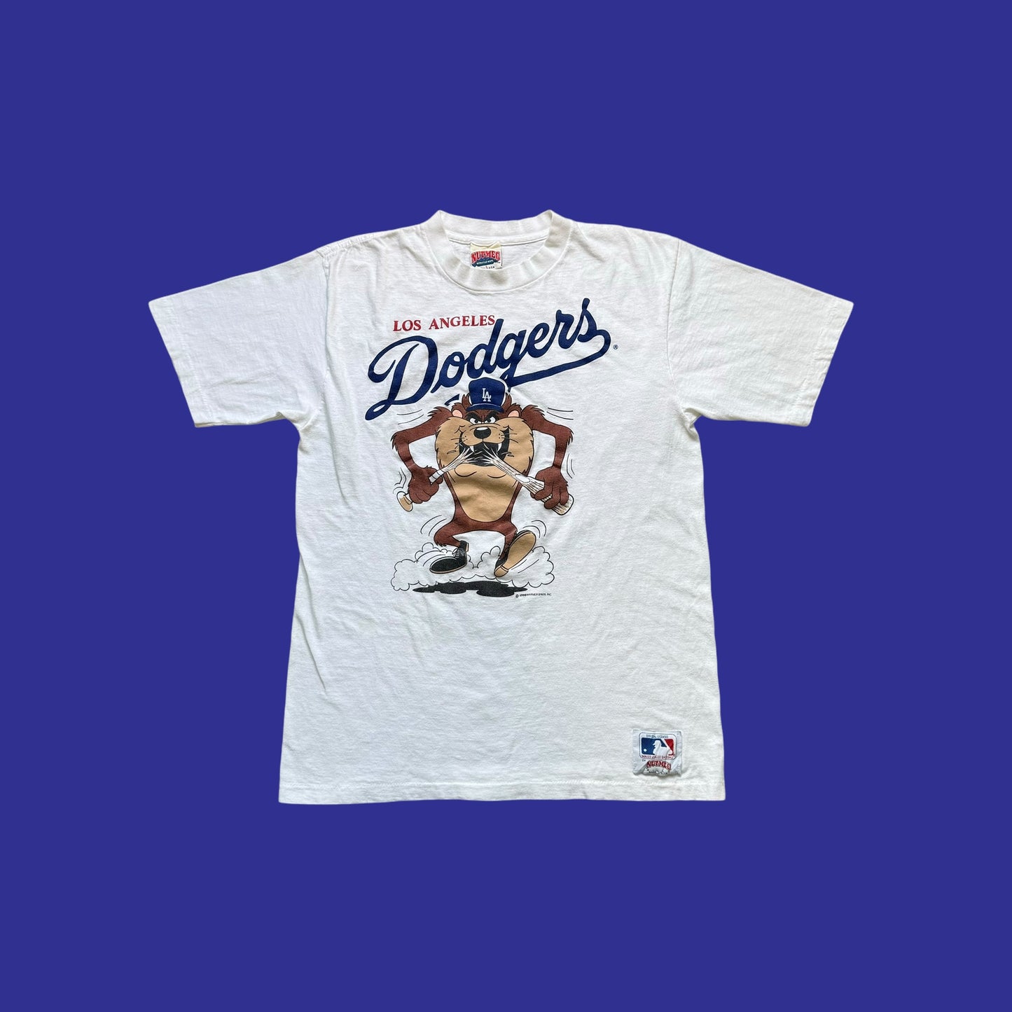 Vintage Taz LA Dodgers 1990 Shirt Size L