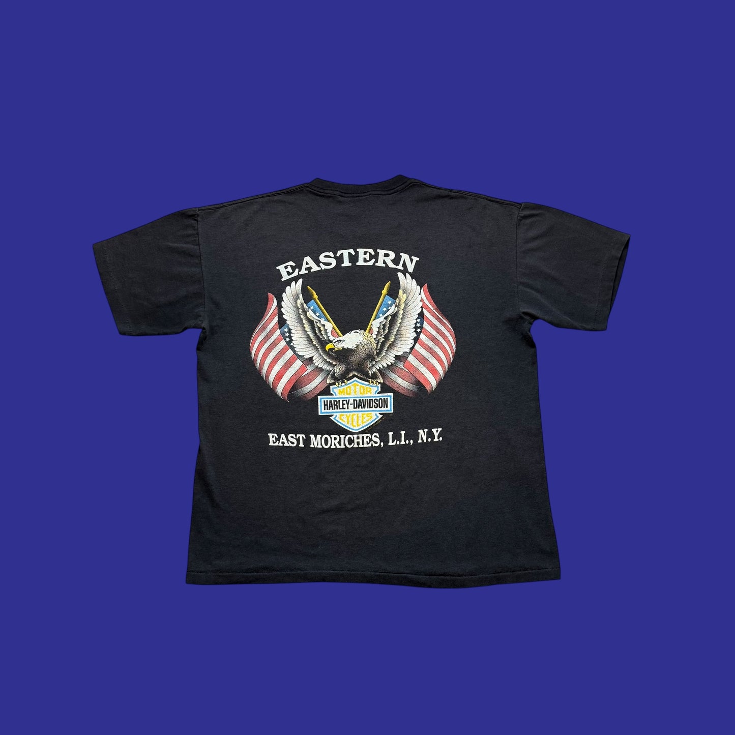 Vintage Harley Davidson “Eastern NY” 1989 Shirt Size L
