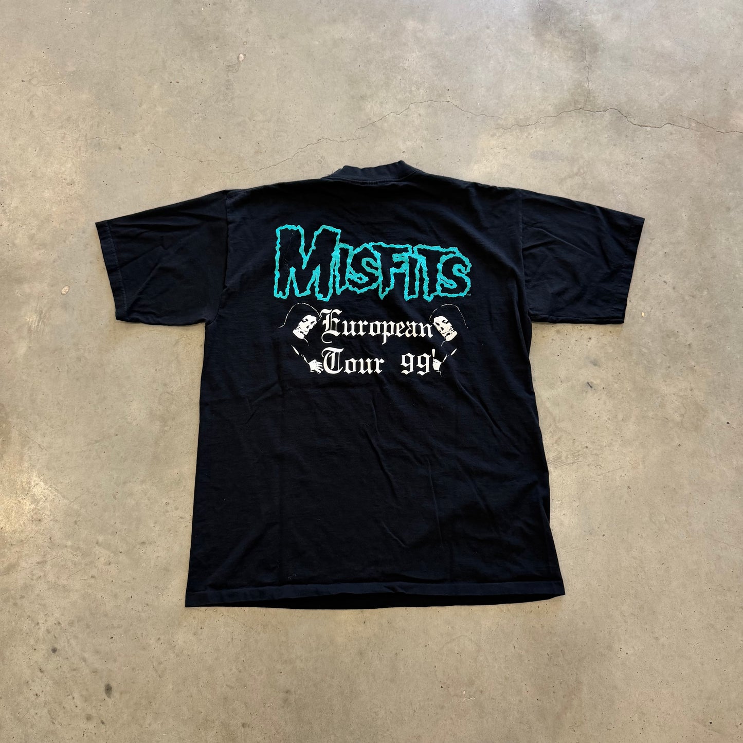Vintage Misfits European 1999 Tour Shirt Size XL