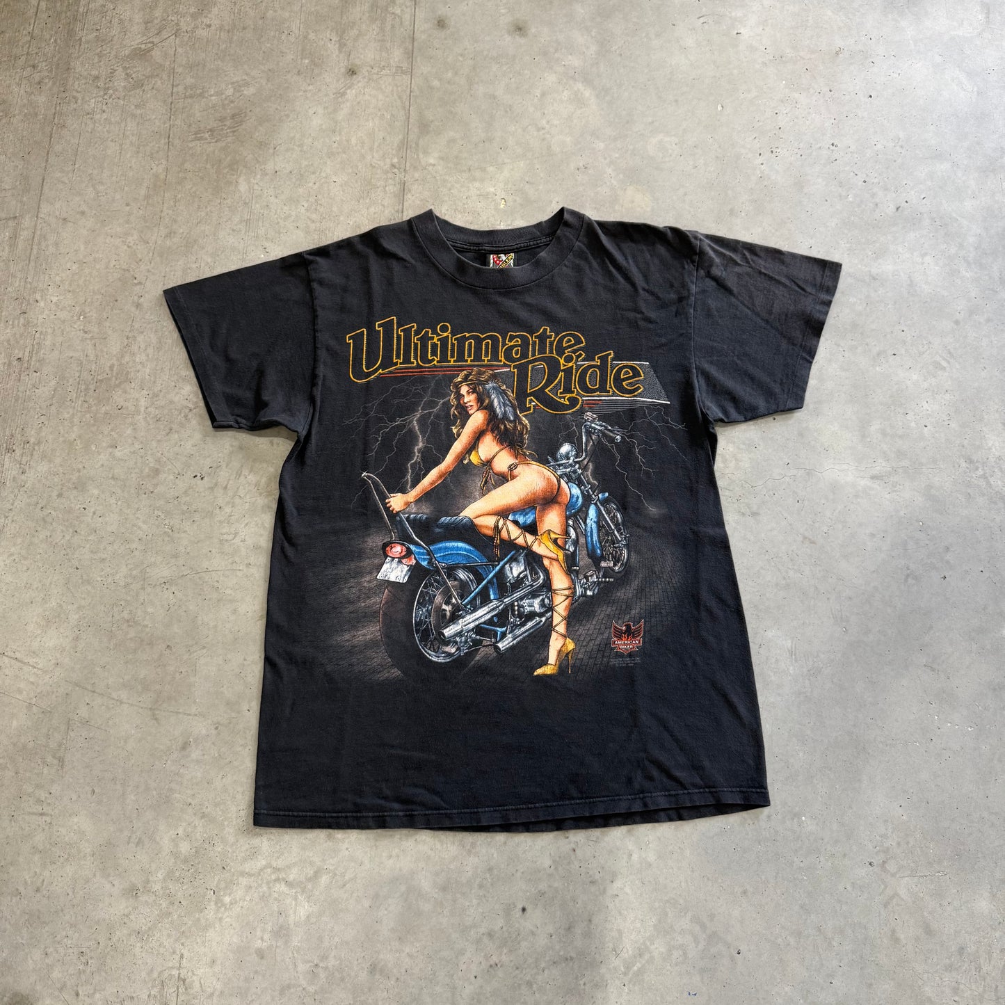 Vintage Ultimate Ride Biker Shirt Size XL