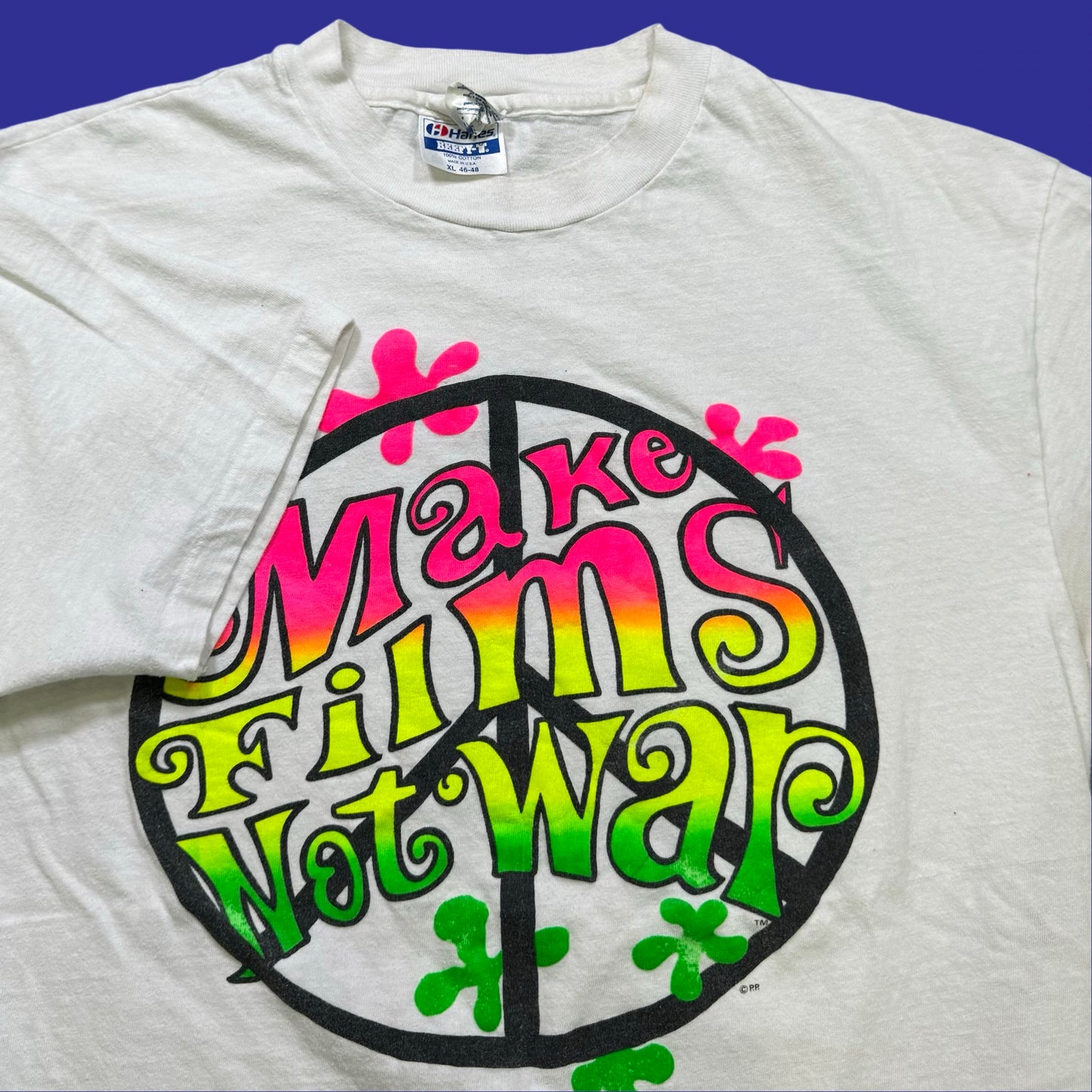 Vintage Make Films Not War Shirt