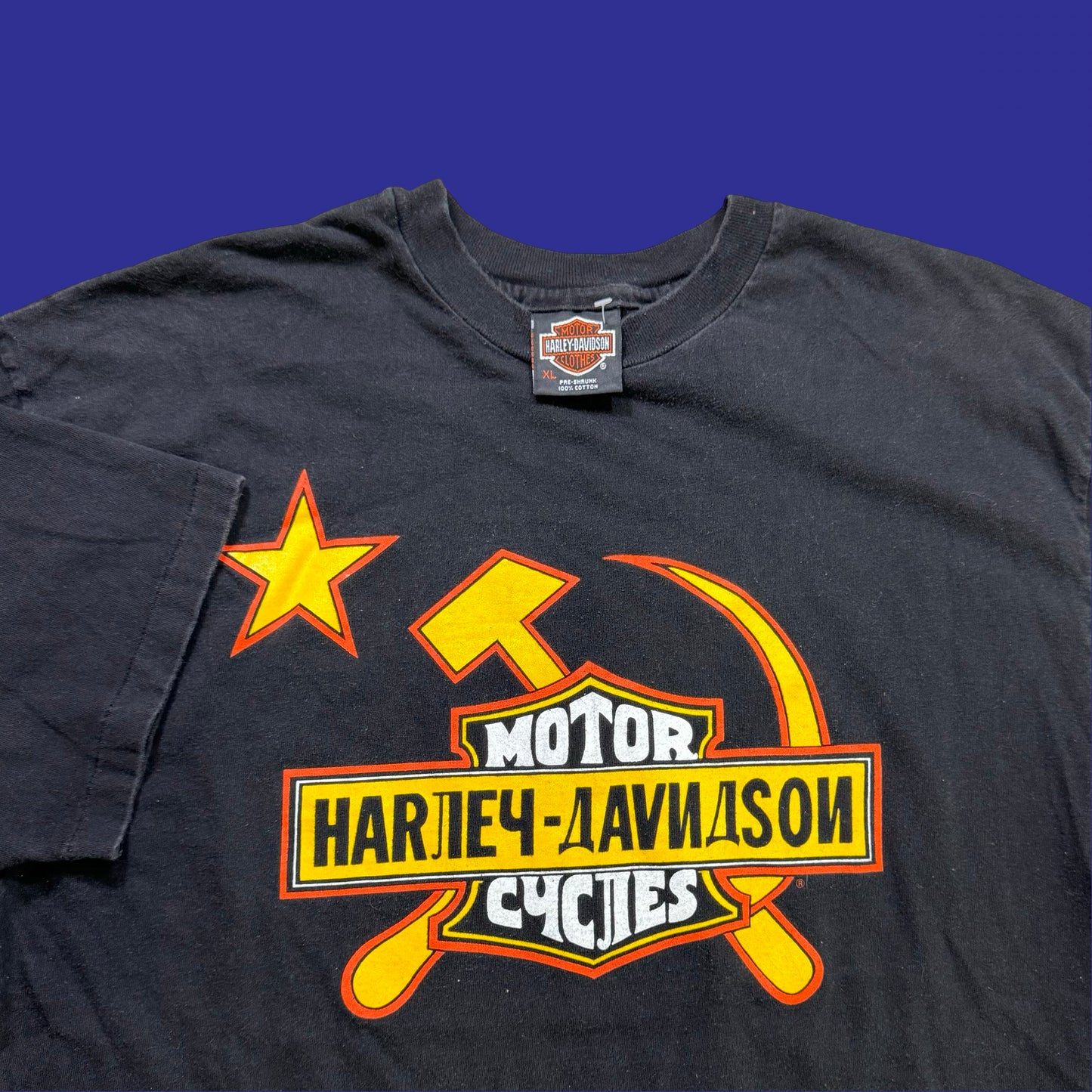 Vintage Russia Harley Davidson Shirt