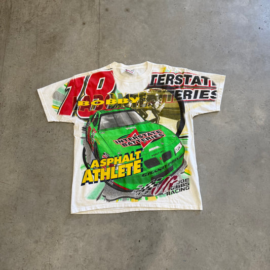 Vintage Nascar Bobby Labonte 1999 AOP Shirt Size Medium