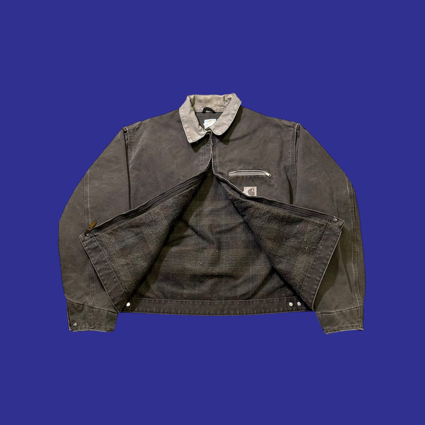 Vintage Carhartt Detroit Brown Jacket J97TMB Size XXL