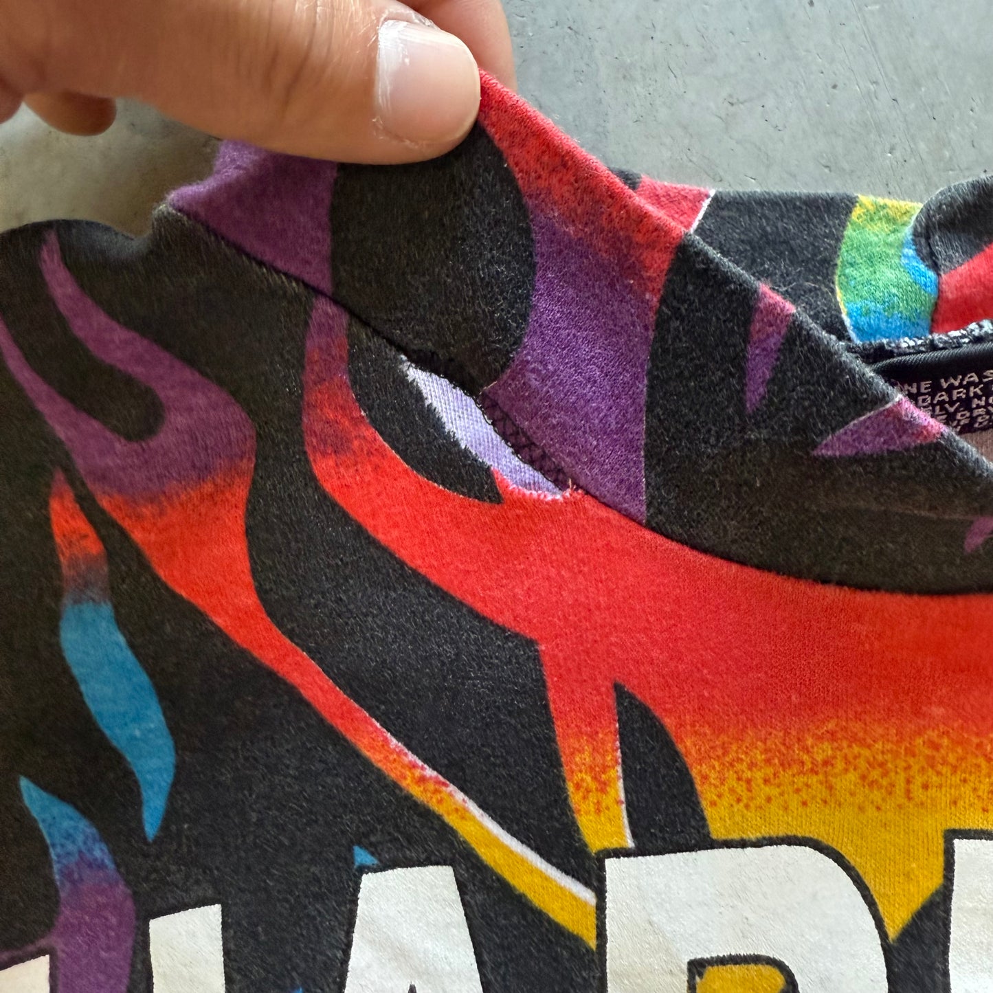 Vintage Harley Davidson Rainbow Flames AOP (All Over print) Size XL