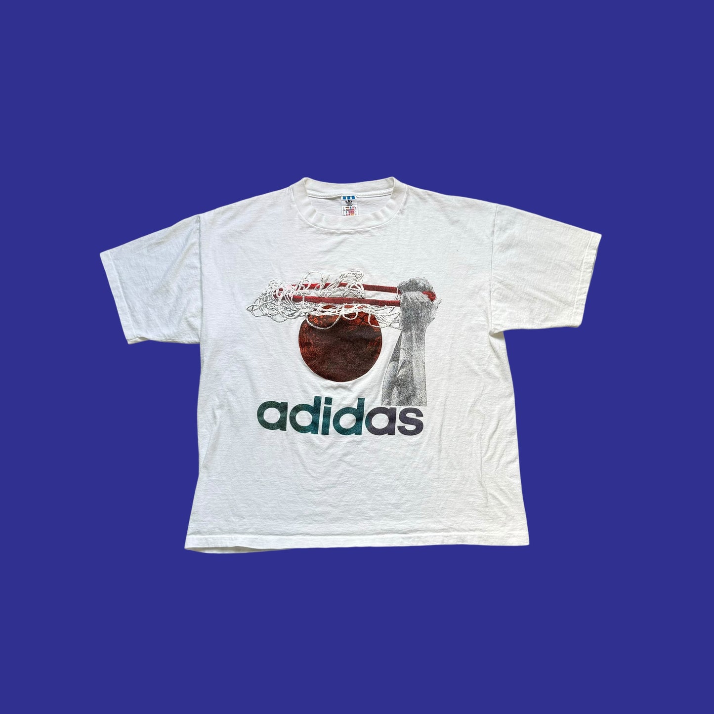 Vintage Adidas Basketball 90s Shirt Size L