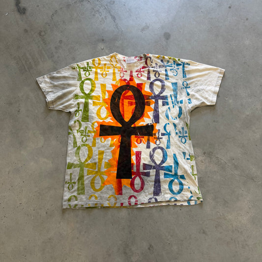 Vintage 80s/90s Mosquitohead Style Ankh AOP Size XL