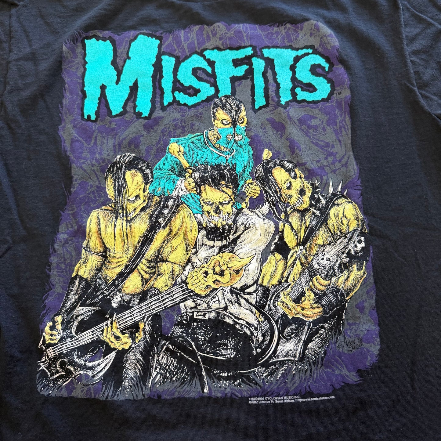 Vintage Misfits European 1999 Tour Shirt Size XL