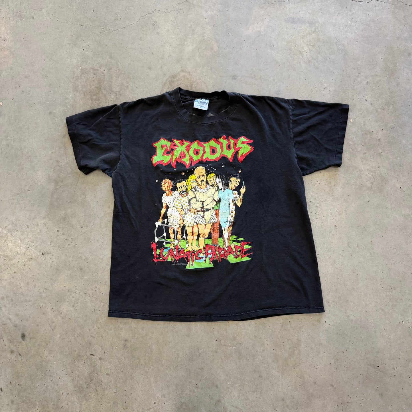 Vintage Exodus 1991 “Lunatic Parade” Shirt Size XL