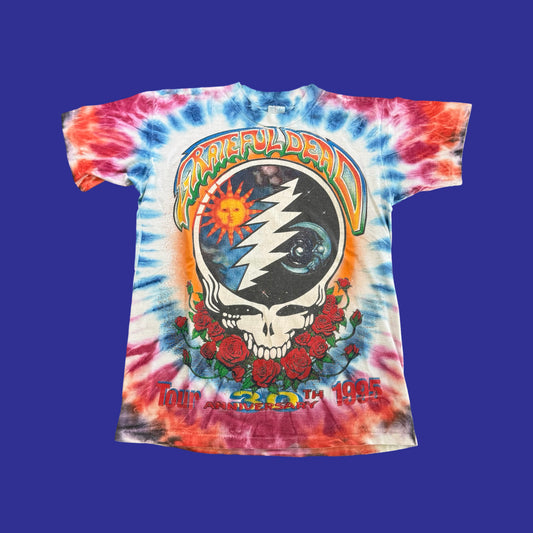 Vintage Grateful Dead 30th Anniversary 1995 Tour Shirt