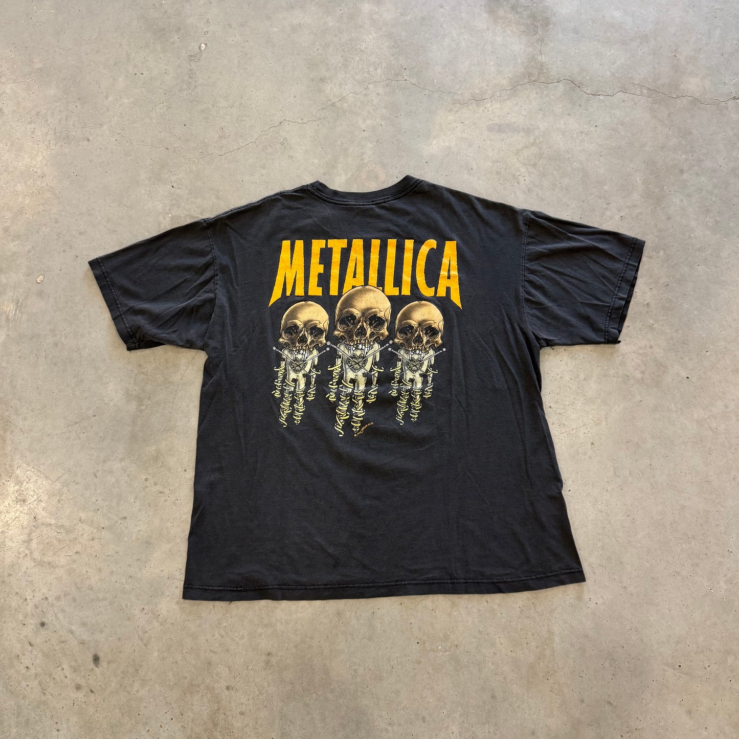 Vintage Metallica 90s Fixxxer Pushead Shirt Size XL