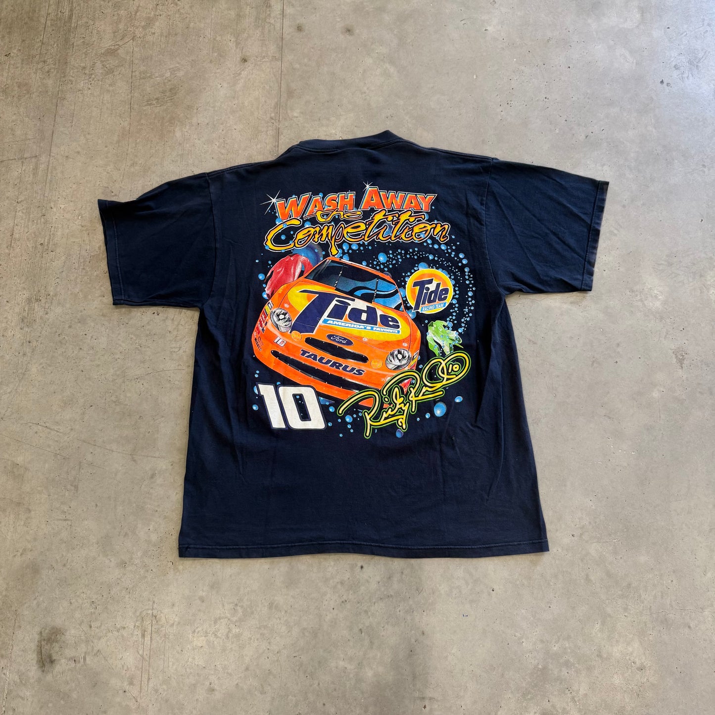 Vintage Nascar Ricky Rudd “Tide Spin Cycle” Shirt Size XL