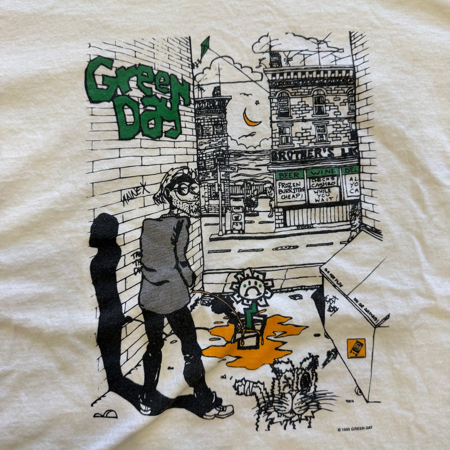 Vintage Green Day 1995 Shirt Size XL