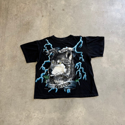 Vintage American Thunder “Only The Strong Survive” Shirt Size M/L