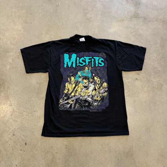 Vintage Misfits European 1999 Tour Shirt Size XL