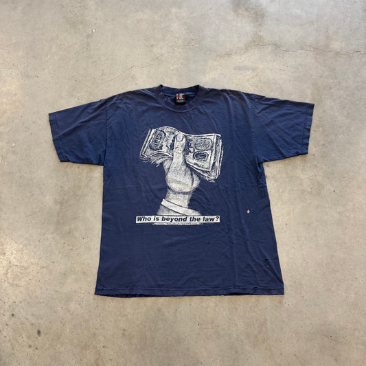 Vintage Rage Against The Machine “Who Is Beyond The Law?” 1997 Tour Shirt Size XL