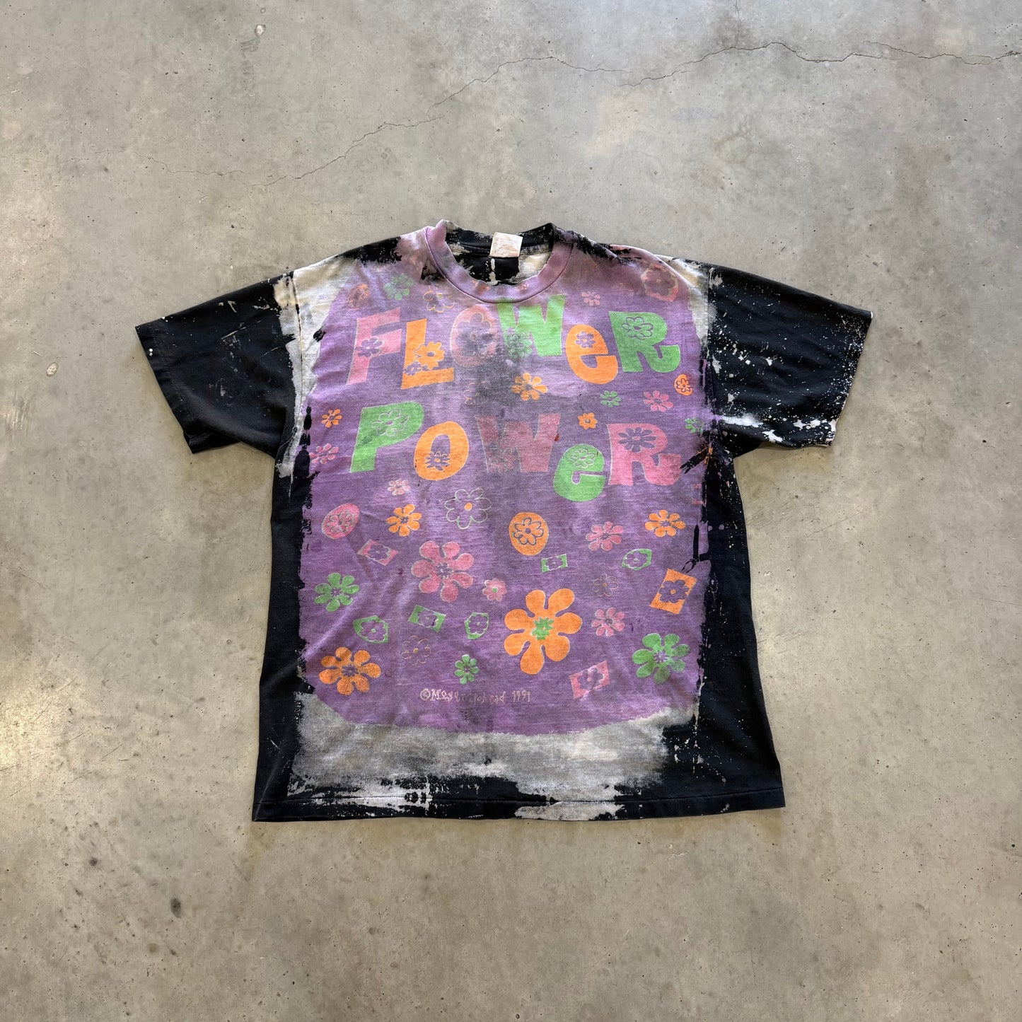 Vintage “Flower Power” Mosquitohead 1991 Shirt Size XL