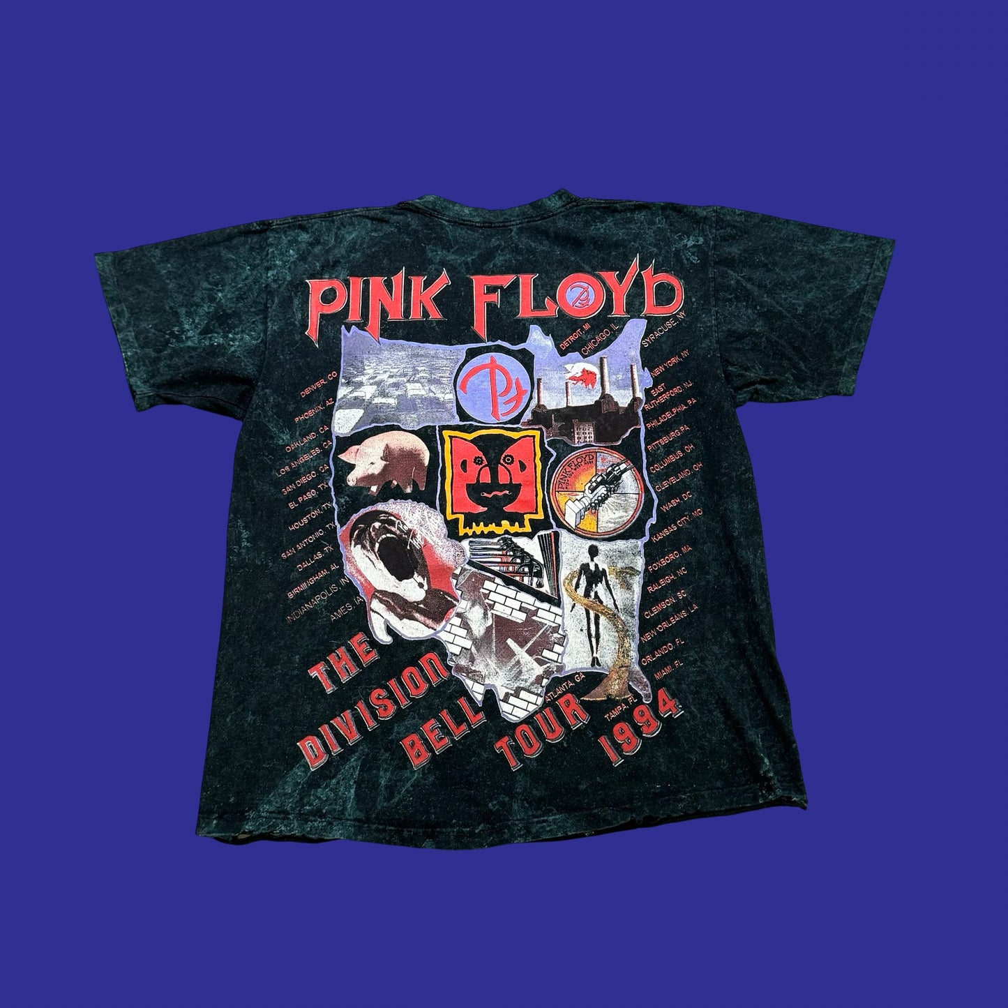 Vintage Pink Floyd Division Bell Tour 1994 Shirt