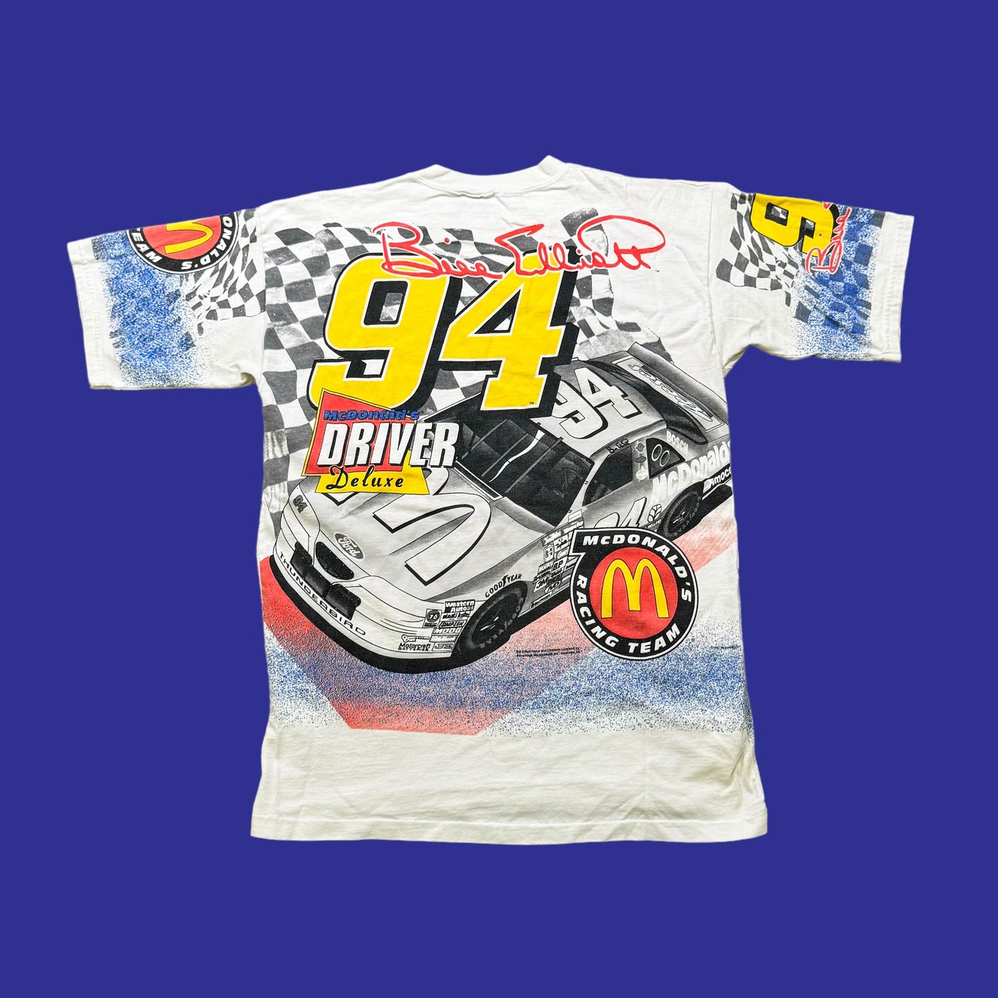 Vintage Bill Elliott Nascar AOP (All over print) Shirt