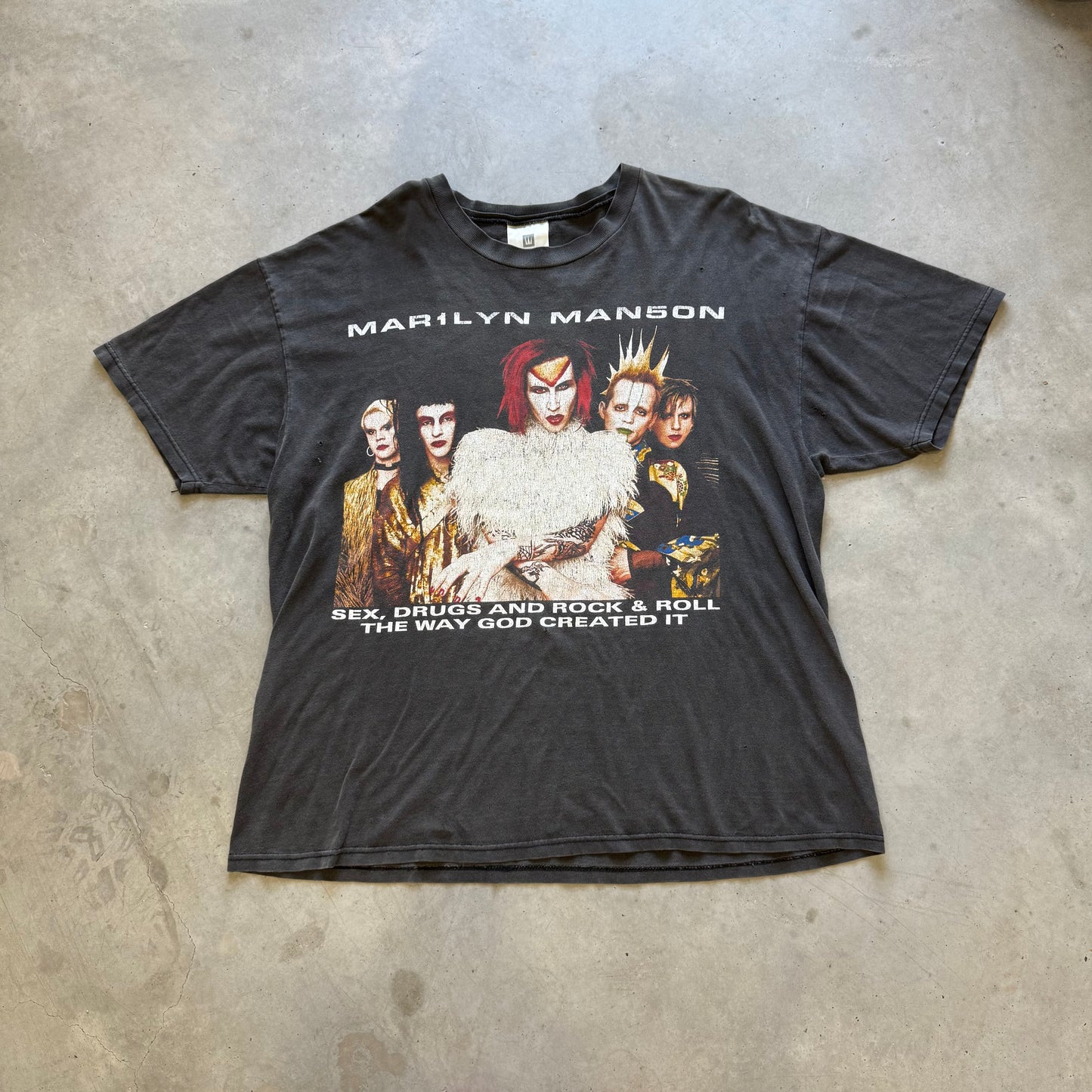 Vintage Marilyn Manson “Rock Is Dead” 1999 Tour Shirt Size XL