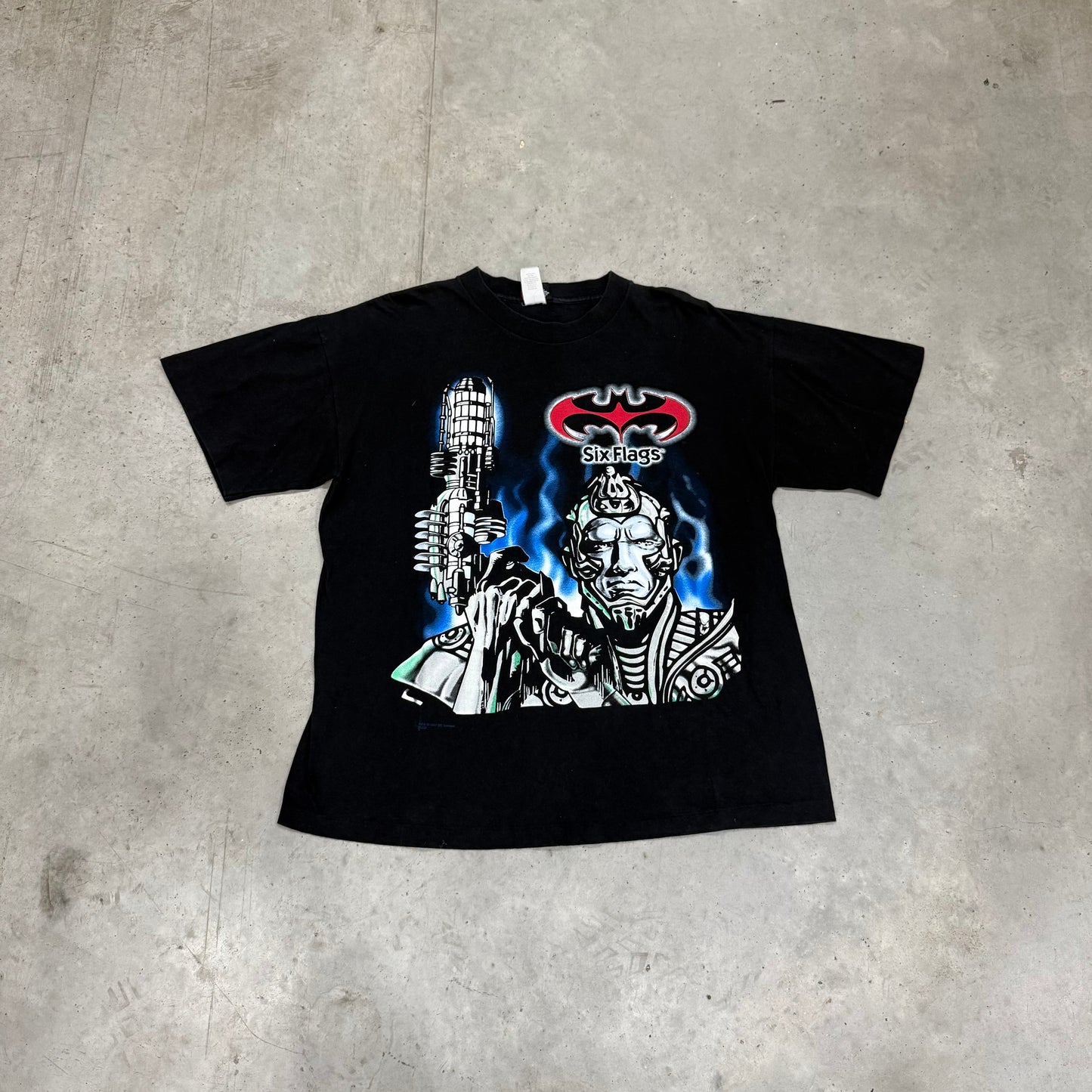 Vintage Mr. Freeze Six Flags 1997 Shirt Size XL