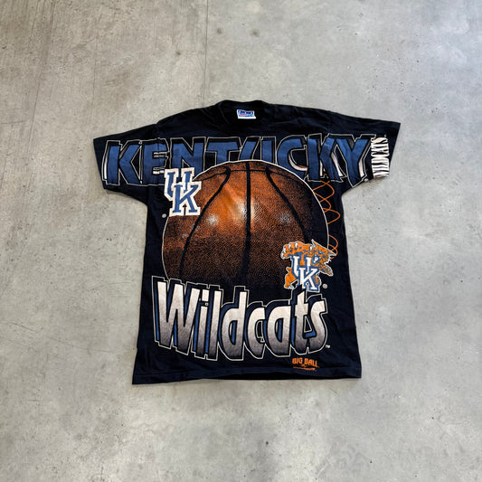 Vintage 90s Kentucky Wildcats AOP Shirt Size Large